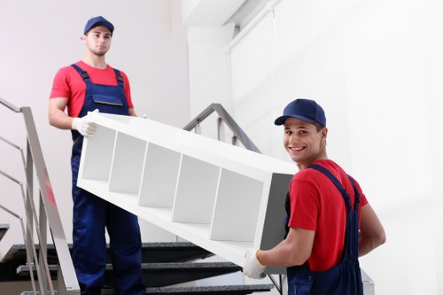 Man and van service vehicle loading customer items
