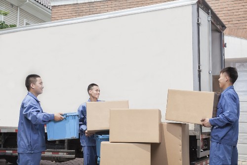 Man And Van Fitzrovia collecting recyclable items in central London