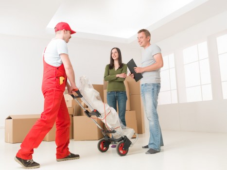 Packing desks and office equipment for a Fitzrovia commercial relocation