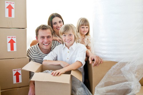 Packing and transporting office furniture for a Fitzrovia business move